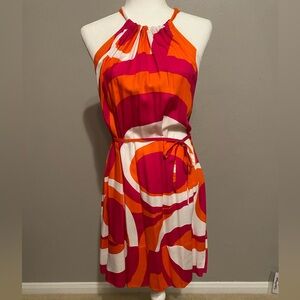 Bright pink/orange sundress